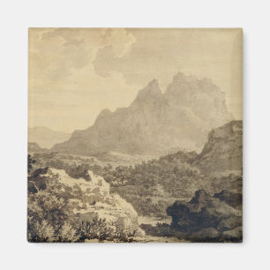 Gebirgslandschaft, c.1780 (Grau und Braunwäsche Magnet
