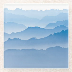 Gebirgslandschaft die Schweiz Glasuntersetzer