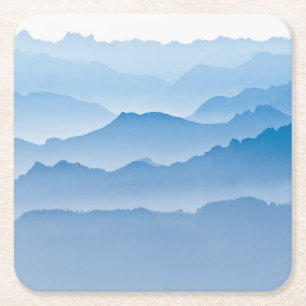 Gebirgslandschaft   die Schweiz Rechteckiger Pappuntersetzer