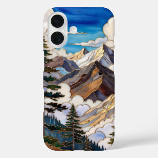 Gebirgslandschaft iPhone-Hülle Natur Szenerie-Desi iPhone 16 Hülle