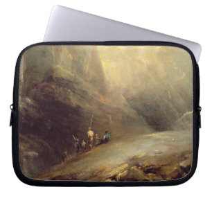 Gebirgslandschaft mit Banditti, c.1780 (Öl auf c Laptopschutzhülle