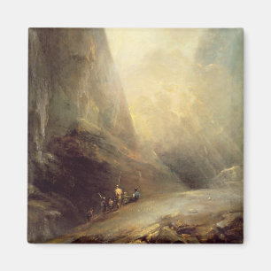 Gebirgslandschaft mit Banditti, c.1780 (Öl auf c Magnet
