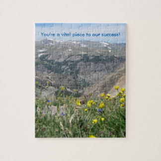 Gebirgslandschaftliches Puzzlespiel - "Sie sind