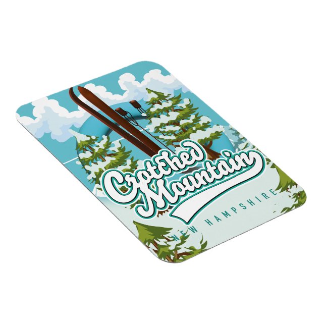 Gebirgsneu Hampshire Ski, Magnet (Rechte Seite)