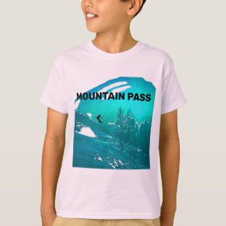 Gebirgspass scherzt Skifahren T-Shirt