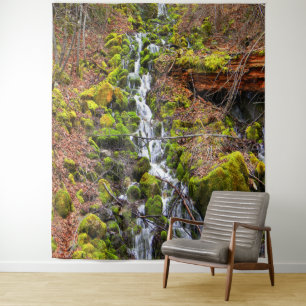 Gebirgsquelle Wasserfall.... Wandteppich