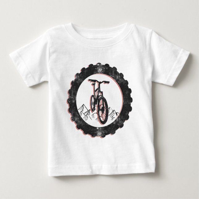 Gebirgsradfahren Baby T-shirt (Vorderseite)