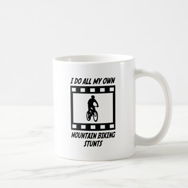Gebirgsradfahrende Bremsungen Kaffeetasse (Rechts)