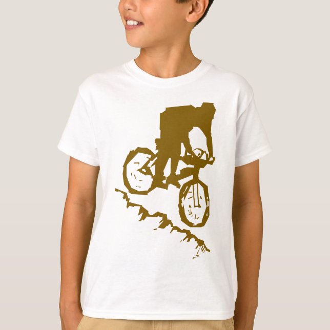 Gebirgsradfahrendes Fahrrad T-Shirt (Vorderseite)