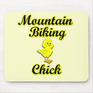 Gebirgsradfahrendes Küken Mousepad