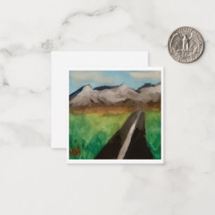 Gebirgsstraße Mitteilungskarte