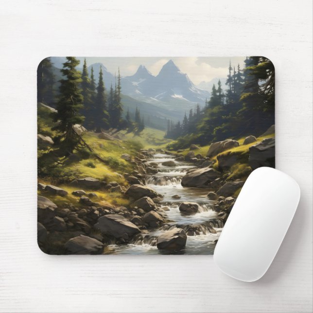 Gebirgsströmung Mousepad (Mit Mouse)