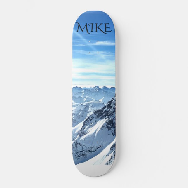 Gebirgsszenen-Skateboard, kundenspezifischer Name Skateboard (Vorderseite)