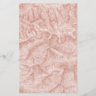 Gebirgstopografisches Kartenpapier