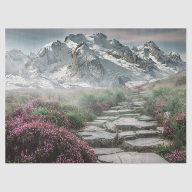 Gebirgswanderpapier Seidenpapier (Vorderseite)