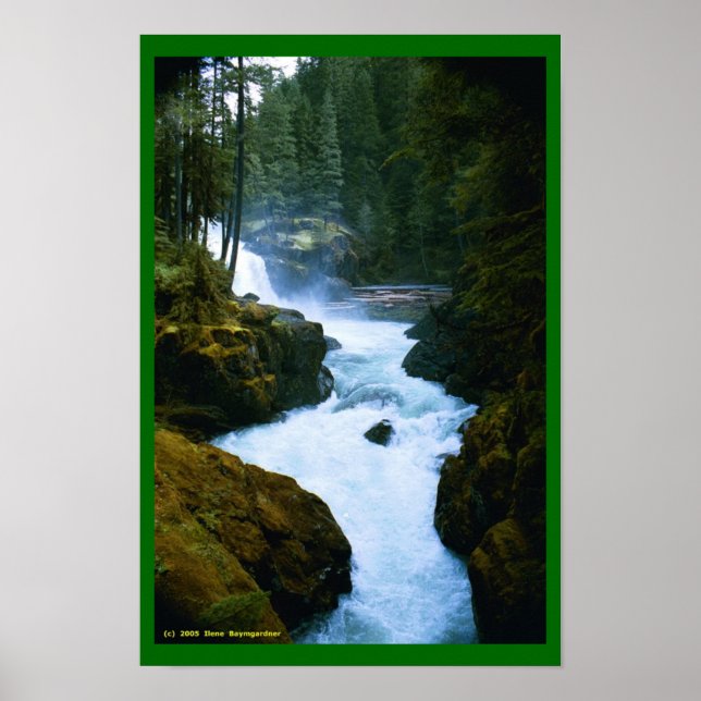 Gebirgswasser Poster (Vorne)