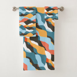 Gebirgswellen Badhandtuch Set