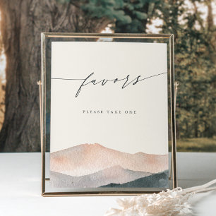 Gebirgswelt Sierra Dusk Poster