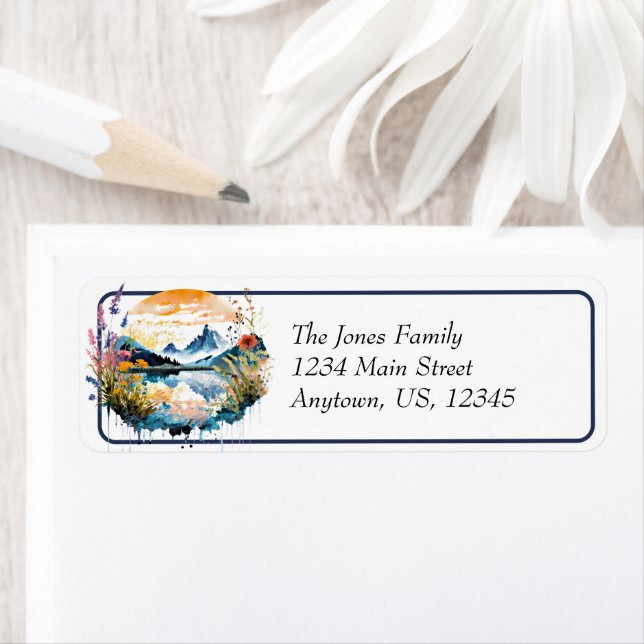 Gebirgszene Watercolor (Insitu)