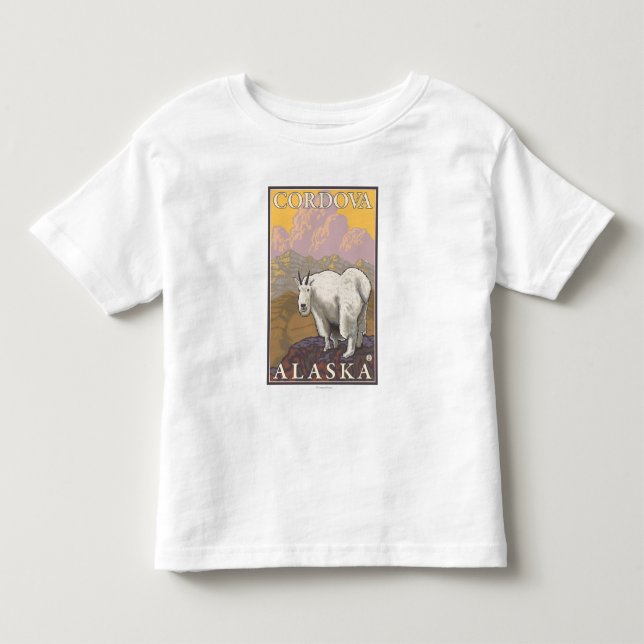 Gebirgsziege - Cordova, Alaska Kleinkind T-shirt (Vorderseite)