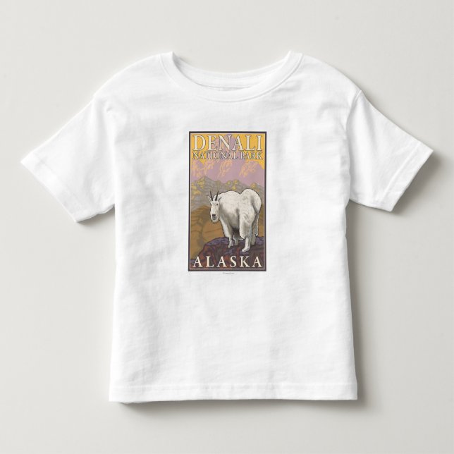 Gebirgsziege - Denali Nationalpark, Alaska Kleinkind T-shirt (Vorderseite)