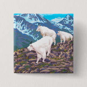 Gebirgsziegen-Szene - Montana Button