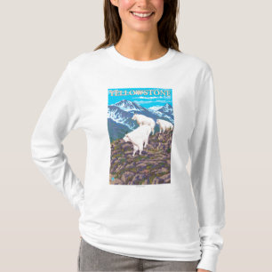 Gebirgsziegen-Szene - Yellowstone Nationalpark T-Shirt