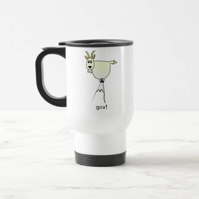 Gebirgsziegen-Tasse Reisebecher (Links)