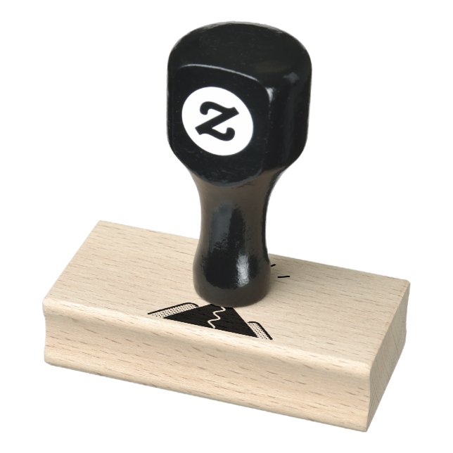 Gebirgszieldesign Gummistempel (Stempel)