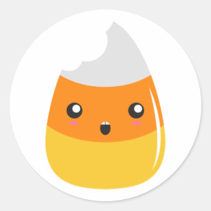 Gebissene Süßigkeits-Mais Emoji Aufkleber