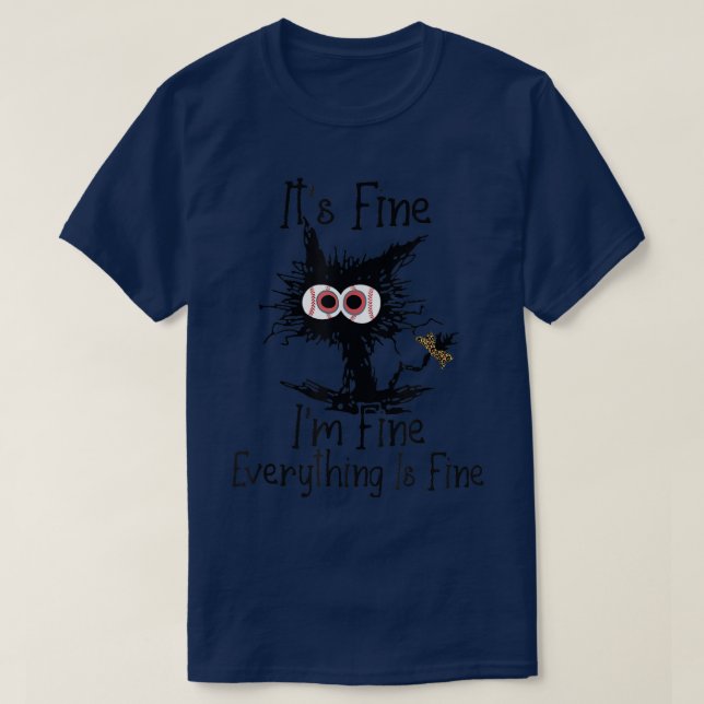 gebleicht Baseball Mama Messy Cat Softball Mama Mo T-Shirt (Design vorne)