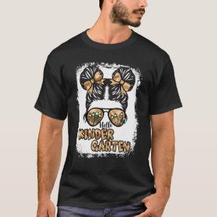 gebleicht Camouflage Hallo Kindergarten zurück zur T-Shirt