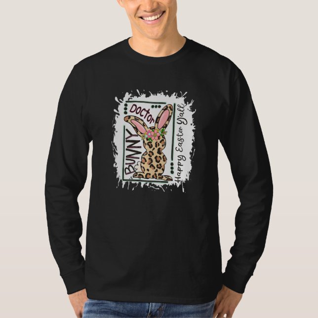 gebleicht Doktor Ostern Bunny Doctor Life Happy Ea T-Shirt (Vorderseite)