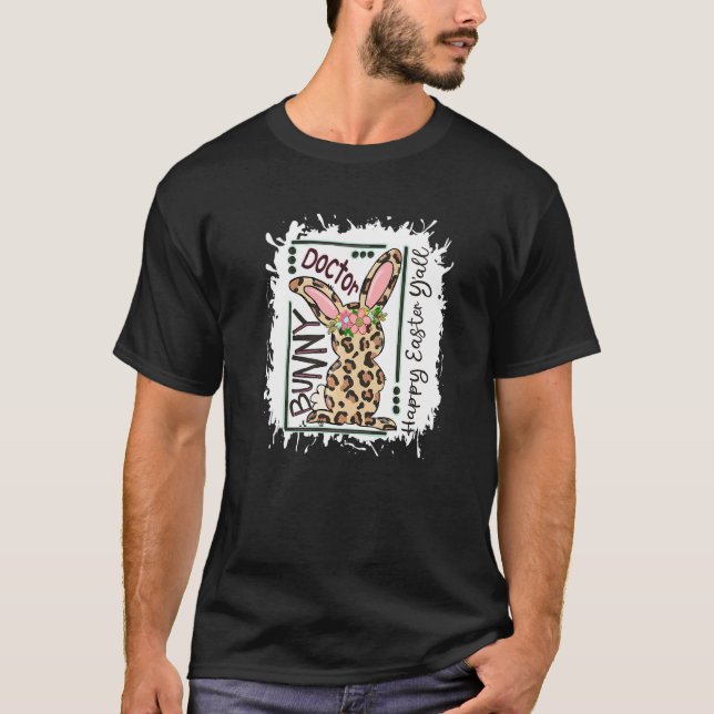 gebleicht Doktor Ostern Bunny Doctor Life Happy Ea T-Shirt (Vorderseite)