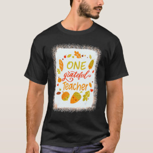 Gebleicht Gesegnete Familie Ein Dankbarer Lehrer D T-Shirt