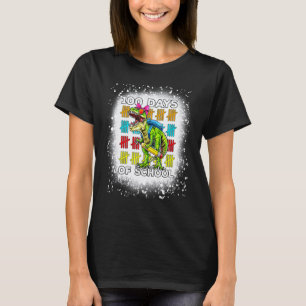 Gebleicht Glücklicher 100. Schultag Lehrer 100 Tag T-Shirt