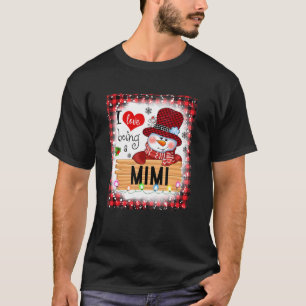 Gebleicht habe ich Liebe, ein Mimi Snowman Familie T-Shirt