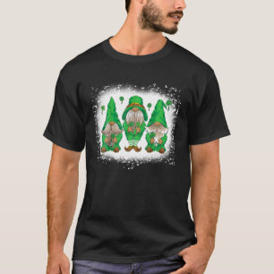 Gebleicht Happy St Patrick's Day Three Gnomes Sham T-Shirt