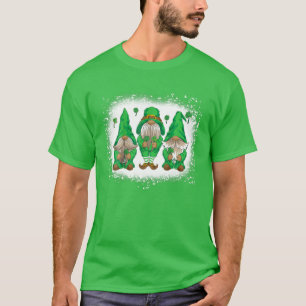 Gebleicht Happy St Patrick's Day Three Gnomes Sham T-Shirt