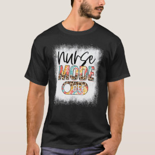 Gebleicht Krankenschwester Modus Aus Leopard Tie D T-Shirt
