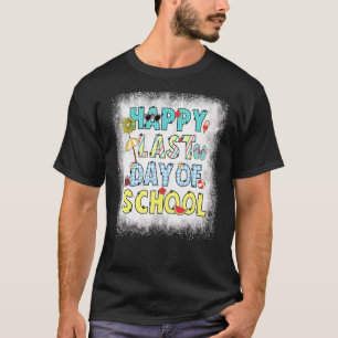 Gebleicht letzten Tag der Schule Beach Vibes Hell T-Shirt