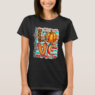 gebleicht Nurse Life Liebe Pumpkin Erntedank Nurs T-Shirt