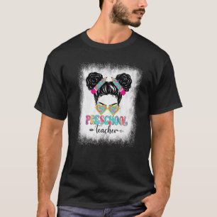 Gebleicht Preschool Lehrer wenig Miss zurück zum S T-Shirt