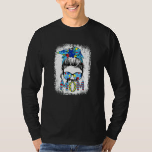 Gebleicht Proud Mama Puzzle Autismus Mama Autism A T-Shirt