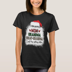 Gebleicht Xmas Mama Oma Urgroßmutter kariert Lee T-Shirt