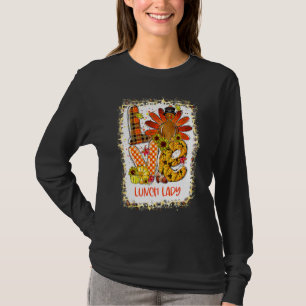 Gebleichte Liebe Truthahn Mittagessen Dame Thanksg T-Shirt