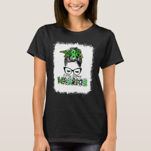 gebleichte Nierenerkrankung Krieger Leopard Messy  T-Shirt