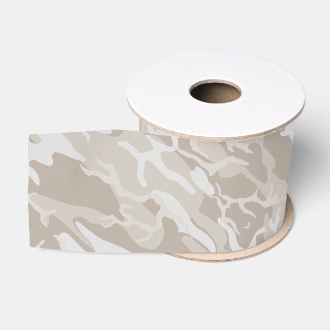 Gebleichte Ödland-Camouflage Ripsband (Spule)