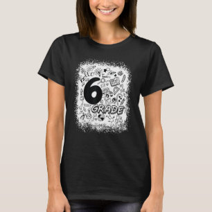 gebleichte Typografie Hallo 6. Klasse Lehrerteam F T-Shirt