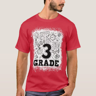 Gebleichte Typografie Team 3. Klasse T-Shirt